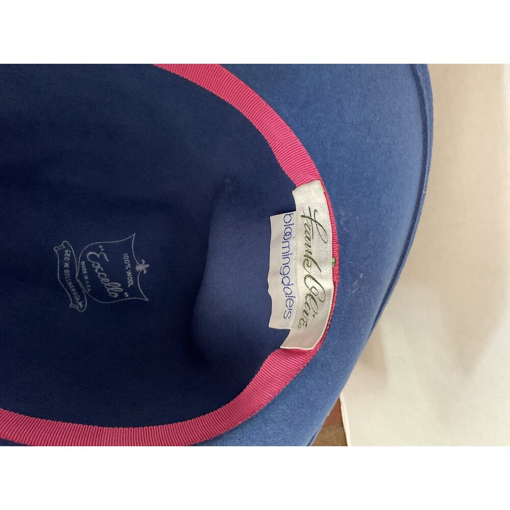 Geo. W. Bollman & Co. - Excello - All Wool Vintage Fedora - Bloomingdale’s- Blue - Picture 10 of 12
